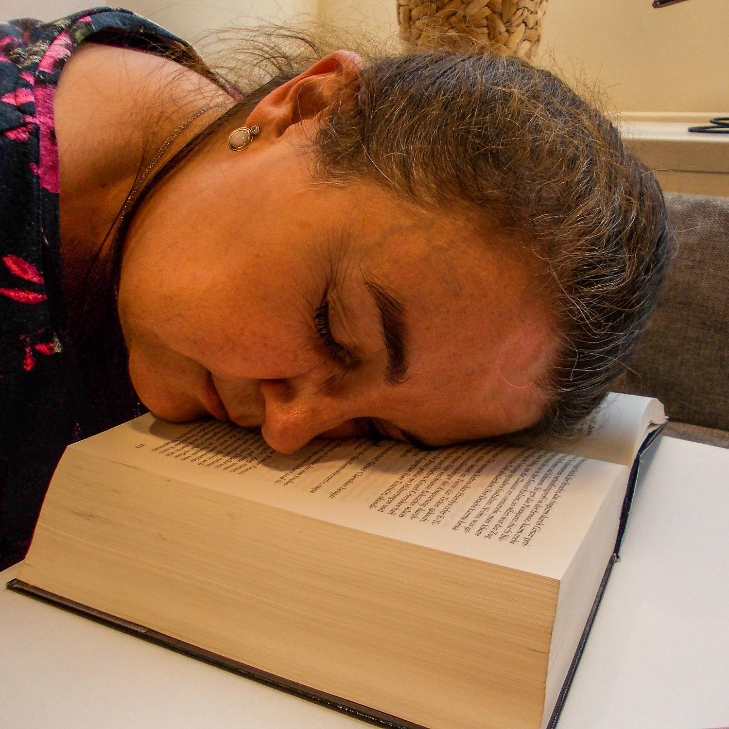 eingeschlafen beim Lesen
